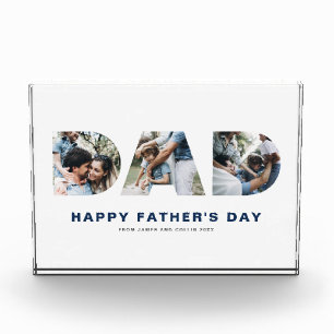 DAD Cutout Photo Happy Father's Day Photo Block