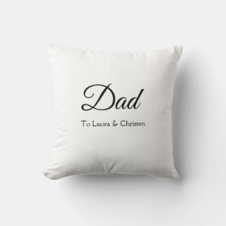 Dad daddy add name text father's day gifts cushion
