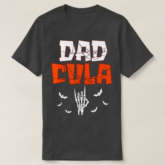 Dad Daddy Dracula Monster Costume Halloween  T-Shirt (Design Front)