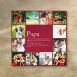 Dad Daddy Father Definition 12 Photo Fun Burgundy Canvas Print<br><div class="desc">Personalize the 12 favorite photos and definition for your special dad, daddy or father to create a unique gift for Father's Day, birthdays, Christmas or any day you want to show how much he means to you. A perfect way to show him how amazing he is every day. Designed by...</div>