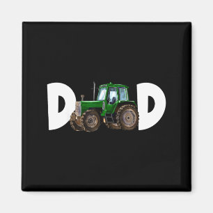 Dad Daddy of The Birthday Boy Kid Tractor Farmer Magnet