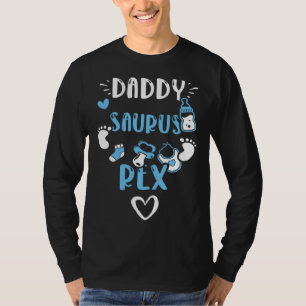 Dad Daddy Saurus Rex  Baby Boy Sayings T-Shirt