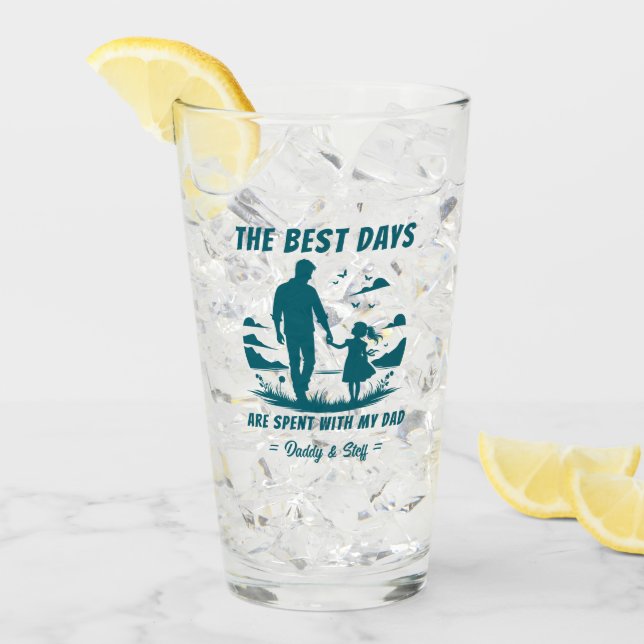 Dad & Daughter - Best  Days Glass (Front Ice)