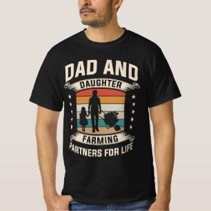Dad & Daughter Farming Team 🌾🚜 T-Shirt