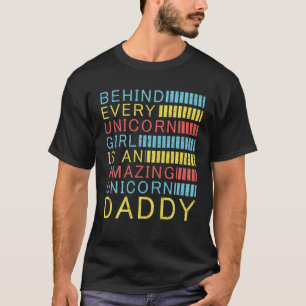 Dad Daughter Matching Family Father Unicorn Daddy' T-Shirt