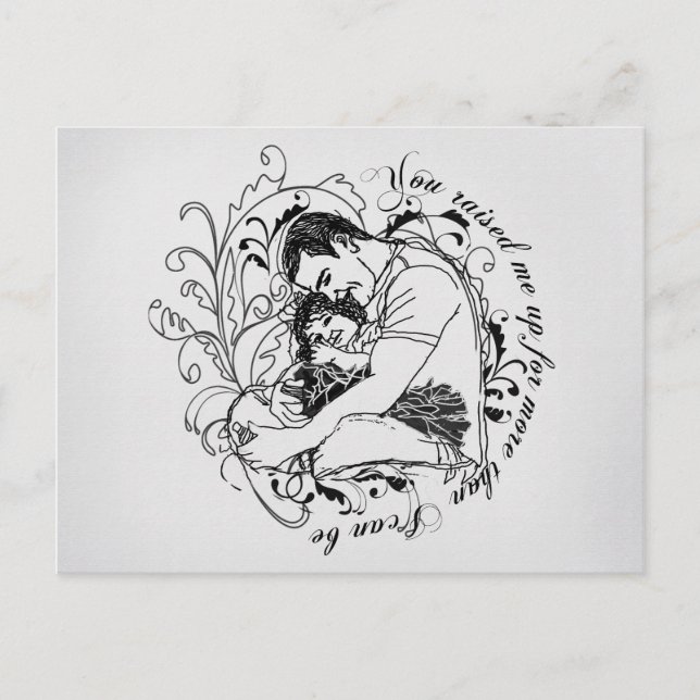 Dad & Daughter Postcard (Front)