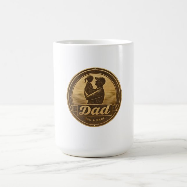 Dad & Daughter Vintage Embrace Mug (Center)