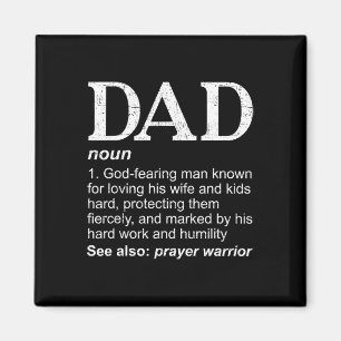 Dad Definition Father#39;s Day Daddy Christian Dad Magnet