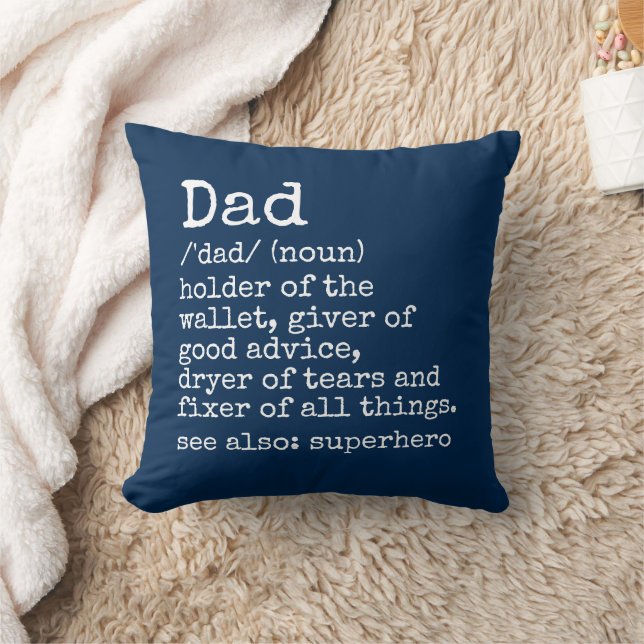 Dad Definition Father's Day Gift Pillow (Blanket)