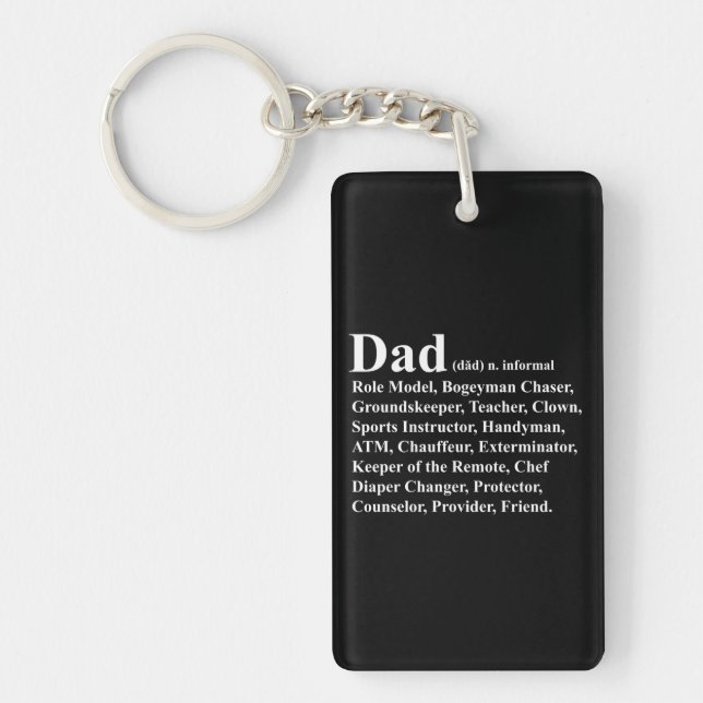 Dad Definition Key Ring (Front)