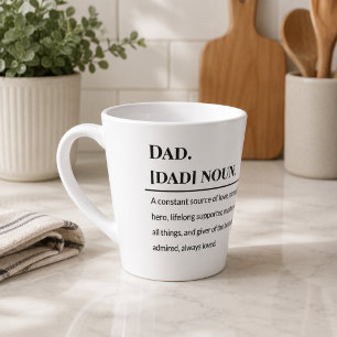 Dad Definition ☕ Meaningful Father’s Day Gif Latte Mug