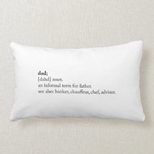 Dad - Dictionary Definition Lumbar Cushion