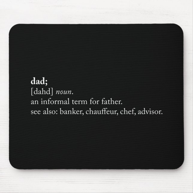 Dad - Dictionary Definition Mouse Pad (Front)