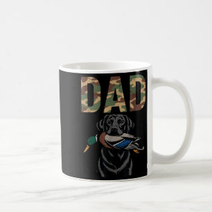 Dad duck hunting black lab dog camo mallard duck coffee mug
