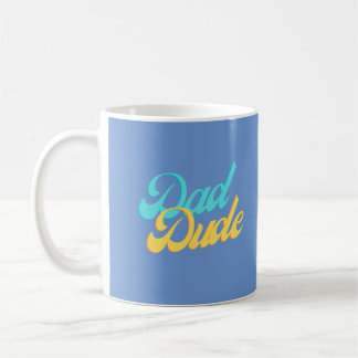 Dad Dude Mug Light Blue Background