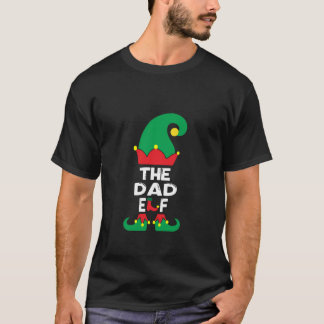 Dad Elf Matching Family Group Christmas Party Pyja T-Shirt