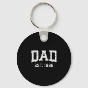 Dad Est 1982 Dad D Fathers Day Ized  Key Ring