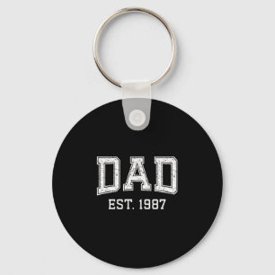 Dad Est 1987 Dad D Fathers Day Ized  Key Ring