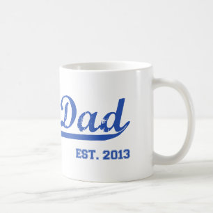 DAD EST. 2013 NEW DADDY BABY FATHER'S DAY GIFT COFFEE MUG