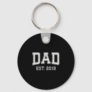 Dad Est 2019 Dad D Fathers Day Ized  Key Ring