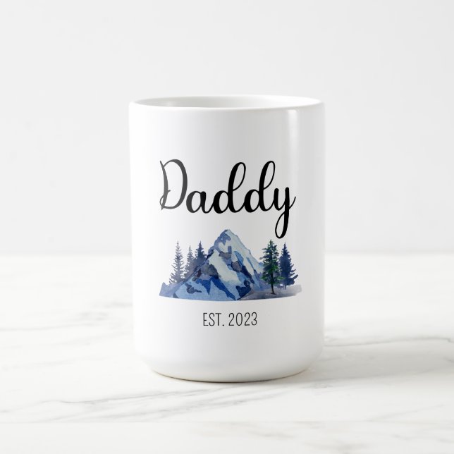 Dad Est 2023, Mum And Dad Mugs, Parents Mugs (Center)