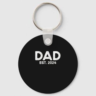 DAD Est. 2024, Father to be 2024, New Dad 2024 Key Ring