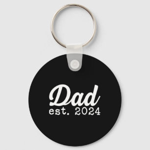 Dad Est 2024 First Fathers Day 24 Promoted To Dadd Key Ring