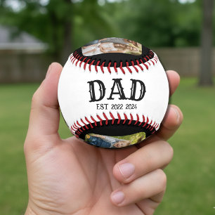 Dad Est 2025 3 Photo Baseball
