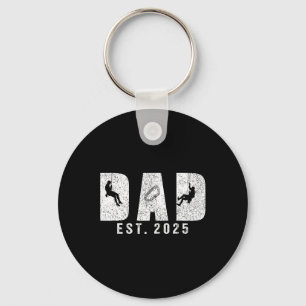Dad Est 2025 Mountain Climbing Tool Dad To Be New  Key Ring
