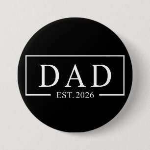 Dad Est 2026 7.5 Cm Round Badge
