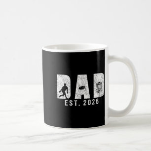 Dad est 2026 disc golf dad to be new baby daddy coffee mug