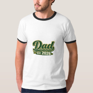 Dad EST. 2026 Retro Typography T-Shirt