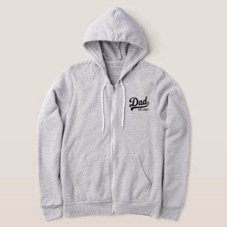 Dad Est 2027 New Father to Be Baby Announcement Hoodie