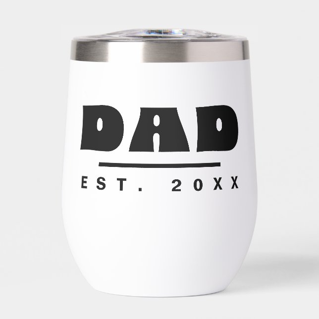DAD Est. 20XX Modern Minimal Stainless Steel  (Front)