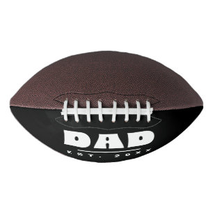 DAD Est. 20XX Modern Typography Personalised Football