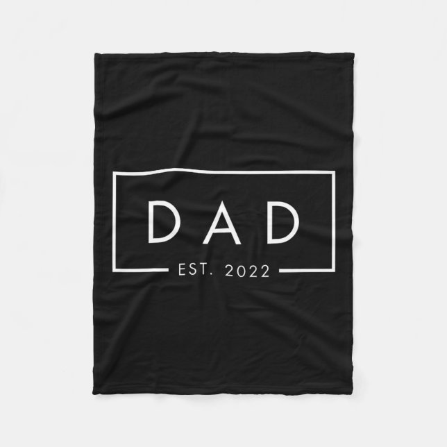 Dad Est  Fleece Blanket (Front)