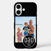 Dad Est. Photo Modern Bold Simple Kids Names