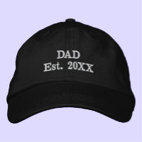 "Dad Est. YEAR" Modern Minimalist Cool Simple