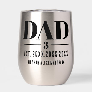 Dad Est. Year Name Number Bold Font