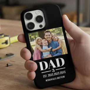 Dad Est. Year Name Number Photo Bold Font iPhone 16 Pro Case