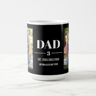 Dad Est. Year Name Number Photo Script Mug