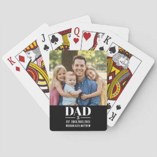 Dad Est. Year Name Number Script Photo  Playing Cards