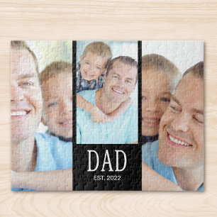 Dad Established 3 Photo Jigsaw Puzzle