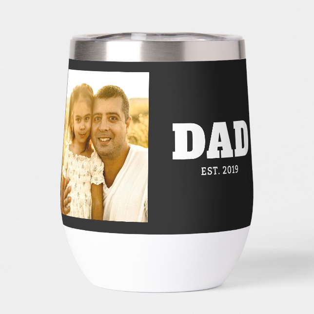 Dad Established Bold Black Photo (Back)