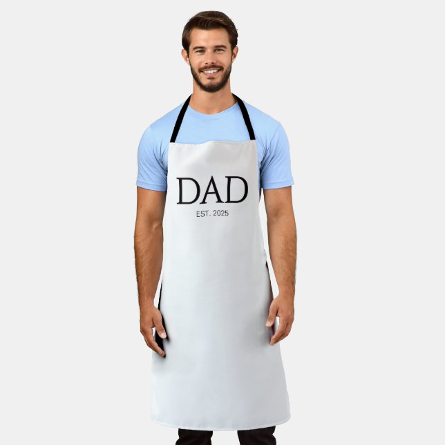 Dad Established Classic Caps Fathers Day  Apron (Worn)