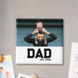 Dad Established Customisable Year Father's Day  Magnet
