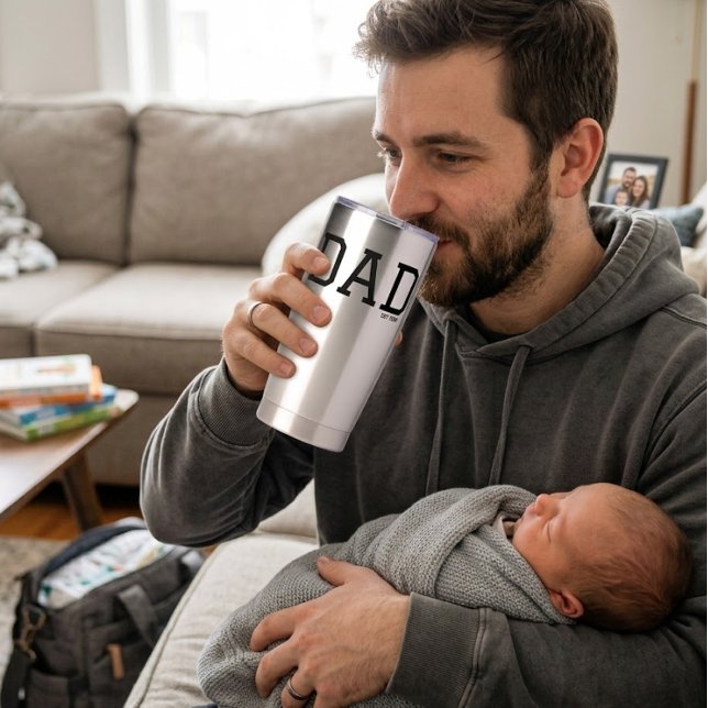 Dad Established Customizable Year Father's Day  Insulated Tumbler (Creator Uploaded)