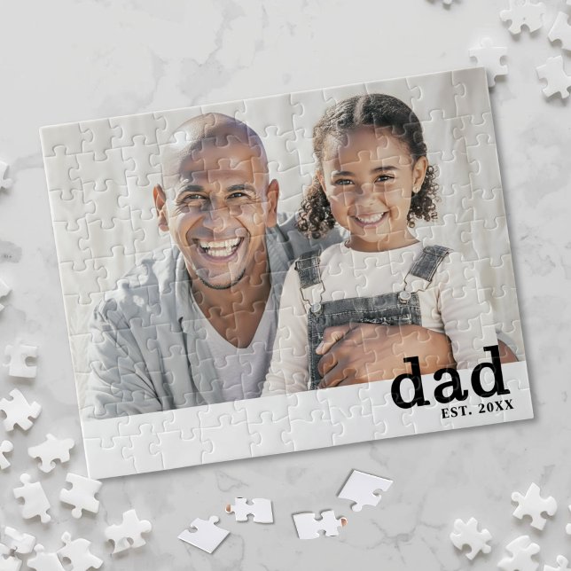 Dad Established Father Photo Jigsaw Puzzle (Dad Established Father Photo Jigsaw Puzzle)