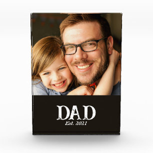 Dad Established Father's Day Gift Photo Block