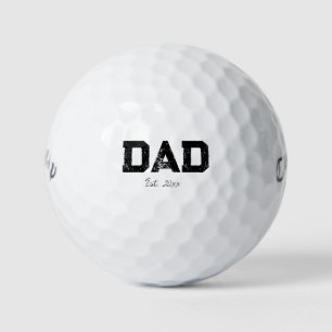 'Dad' Established Father's Day Keepsake Golf Balls